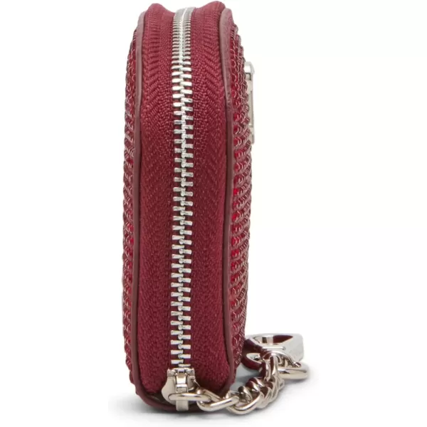 imageSteve Madden Womens Bjadez Card Case Wallet JADEZ Dome Zipper PouchRed