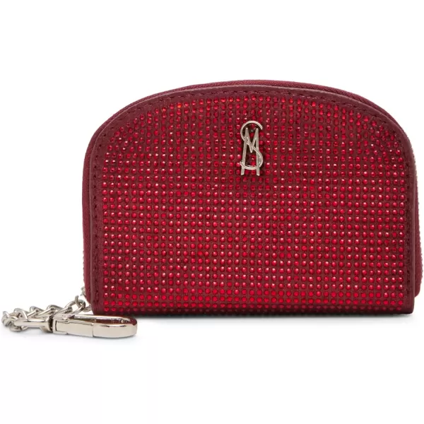 imageSteve Madden Womens Bjadez Card Case Wallet JADEZ Dome Zipper PouchRed