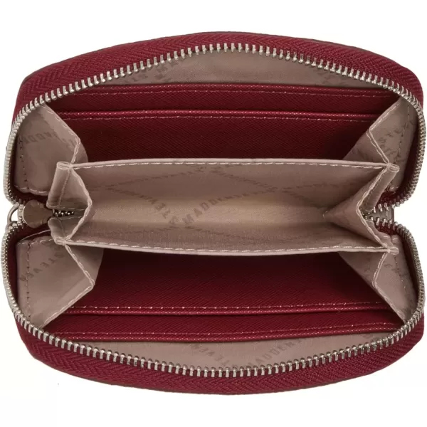 imageSteve Madden Womens Bjadez Card Case Wallet JADEZ Dome Zipper PouchRed