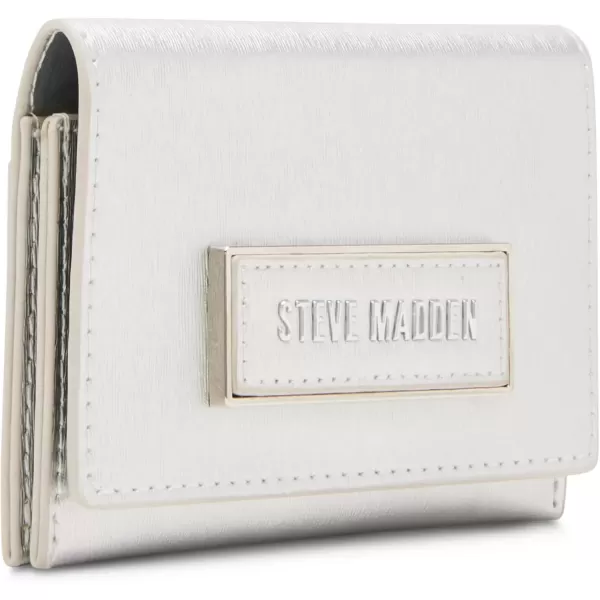 imageSteve Madden Womens Bmicro Small Bifold WalletSilver