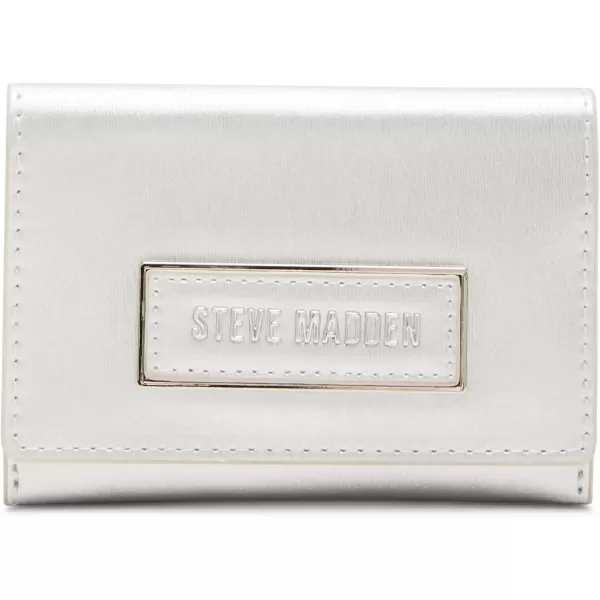 imageSteve Madden Womens Bmicro Small Bifold WalletSilver