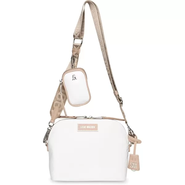 imageSteve Madden Farren Nylon Dome Crossbody BagWhite Tan