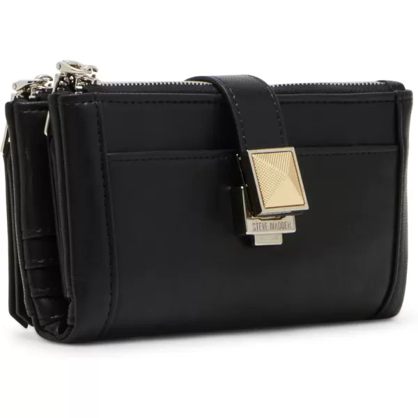 imageSteve Madden Womens Cindee Soft Bifold WalletBlack