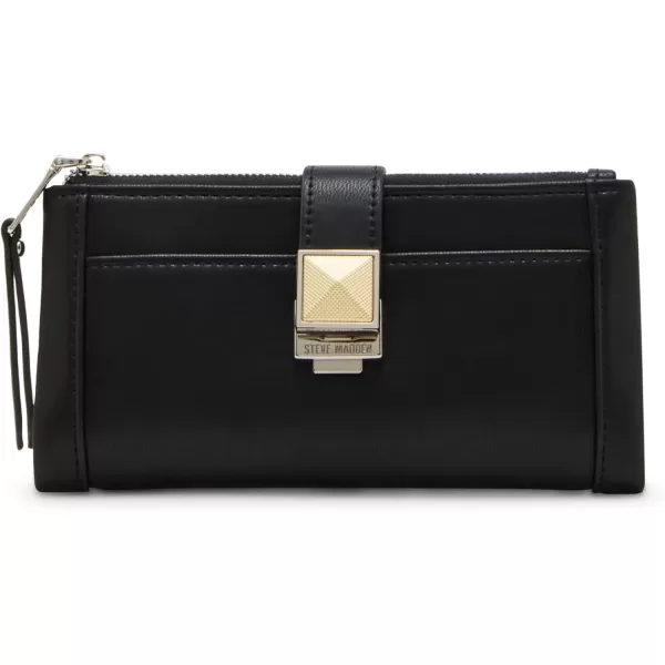 imageSteve Madden Womens Cindee Soft Bifold WalletBlack