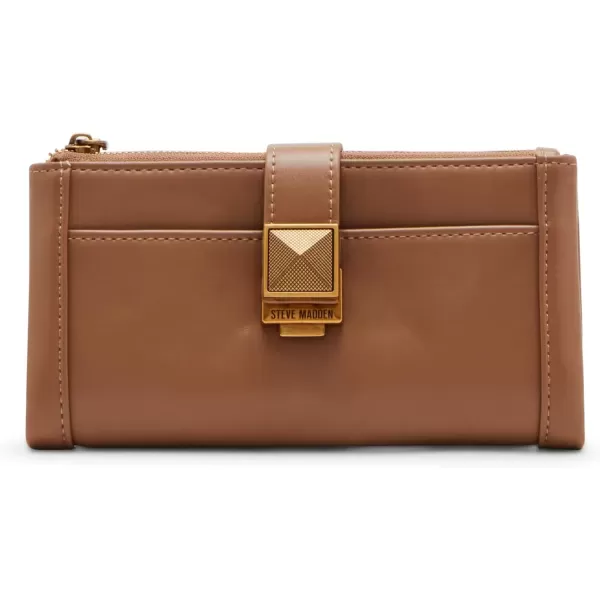 imageSteve Madden Womens Cindee Soft Bifold WalletCognac