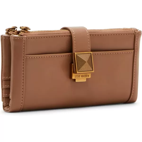 imageSteve Madden Womens Cindee Soft Bifold WalletCognac