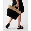 imageSteve Madden Bbarts Colorblock Tote Natural Raffia