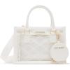 imageSteve Madden Bcelene Clear Box Bag WPouchWhite
