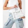 imageSteve Madden Bcelene Clear Box Bag WPouchWhite