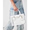 imageSteve Madden Bcelene Clear Box Bag WPouchWhite