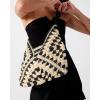 imageSteve Madden Bora Straw Crochet HoboBlack