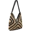imageSteve Madden Bora Straw Crochet HoboBlack