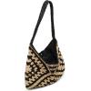 imageSteve Madden Bora Straw Crochet HoboBlack