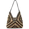 imageSteve Madden Bora Straw Crochet HoboBlack