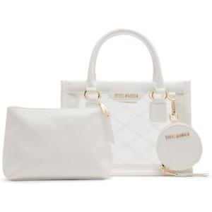 imageSteve Madden Bcelene Clear Box Bag WPouchWhite