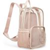 imageSteve Madden Womens Clear Backpack with Tech Pouch Black One SizeNude