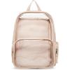 imageSteve Madden Womens Clear Backpack with Tech Pouch Black One SizeNude
