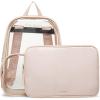 imageSteve Madden Womens Clear Backpack with Tech Pouch Black One SizeNude