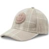 imageSTEVE MADDEN Womens Plaid BB Cap W Smiley Patch Off White