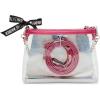 imageSteve Madden Dominic Clear Pouch with Card Case Gift SetHot Pink