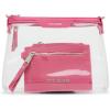 imageSteve Madden Dominic Clear Pouch with Card Case Gift SetHot Pink