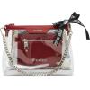 imageSteve Madden Dominic Clear Pouch with Card Case Gift SetRed