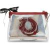 imageSteve Madden Dominic Clear Pouch with Card Case Gift SetRed
