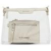 imageSteve Madden Dominic Clear Pouch with Card Case Gift SetSilver
