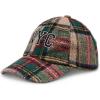 imageSTEVE MADDEN Womens Plaid Baseball HAT Brick