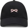 imageSteve Madden Womens Bow Embroidered HatBlack Pink
