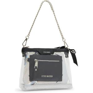 imageSteve Madden Dominic Clear Pouch with Card Case Gift SetBlack