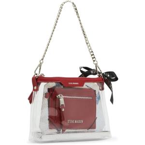 imageSteve Madden Dominic Clear Pouch with Card Case Gift SetRed