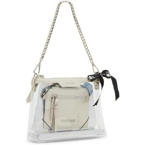 imageSteve Madden Dominic Clear Pouch with Card Case Gift SetSilver