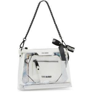imageSteve Madden Dominic Clear Pouch with Card Case Gift SetWhite