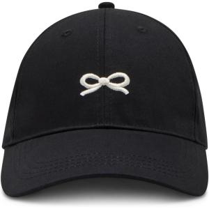 imageSteve Madden Womens Bow Embroidered HatBlack