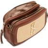 imageSteve Madden Daisys Raffia Double Zip Crossbody Straw
