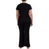 imageSteve Madden Womens Ribbed ShortSleeve Sleep TeeBlack