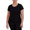 imageSteve Madden Womens Ribbed ShortSleeve Sleep TeeBlack