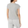 imageSteve Madden Womens Ribbed ShortSleeve Sleep TeeHeather Grey