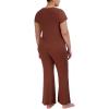 imageSteve Madden Womens Ribbed ShortSleeve Sleep TeeTiramisu
