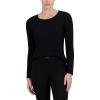 imageSteve Madden Womens Ribbed LongSleeve Sleep TeeBlack