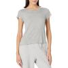 imageSteve Madden Womens Ribbed ShortSleeve Sleep TeeHeather Grey