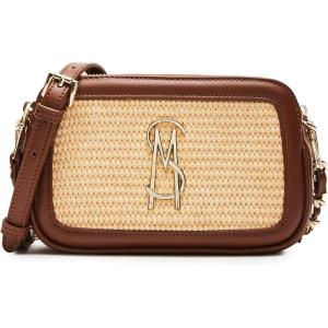 imageSteve Madden Daisys Raffia Double Zip Crossbody Straw