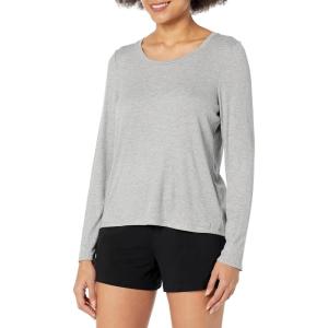 imageSteve Madden Womens Ribbed LongSleeve Sleep TeeHeather Grey