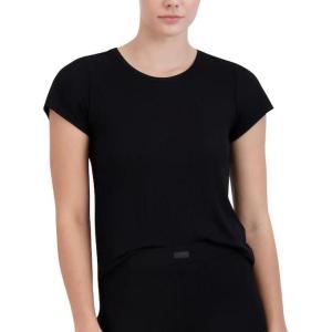 imageSteve Madden Womens Ribbed ShortSleeve Sleep TeeBlack