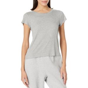 imageSteve Madden Womens Ribbed ShortSleeve Sleep TeeHeather Grey