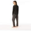 imageSteve Madden Womens Pajama 3 Piece Set Long Sleeve Shirt Pants Lounge ShortsBlack Camo Spots