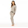 imageSteve Madden Womens Pajama 3 Piece Set Long Sleeve Shirt Pants Lounge ShortsSoft Snake