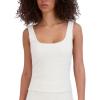 imageSteve Madden Womens ScoopNeck Chenille Sleep Tank TopWhite