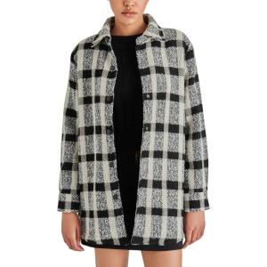 imageSteve Madden Apparel Womens Eldridge Shirt JacketBlack Plaid